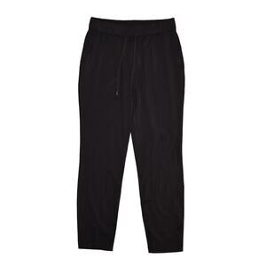CRZ YOGA NEW $38 Drawstring Waist Woven Casual Athletic Pants Black Small